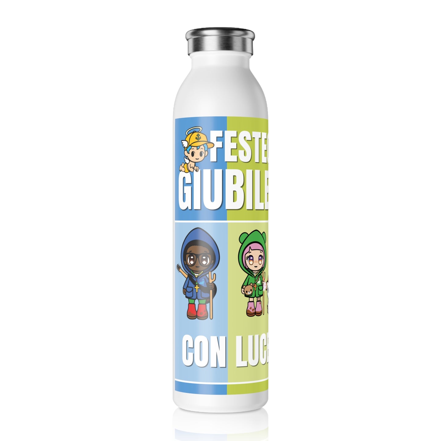 Slim Water Bottle - Giubileo 2025 - Luce Mascot
